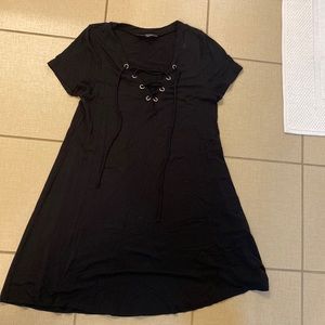 Lulus lace up cap sleeve dress